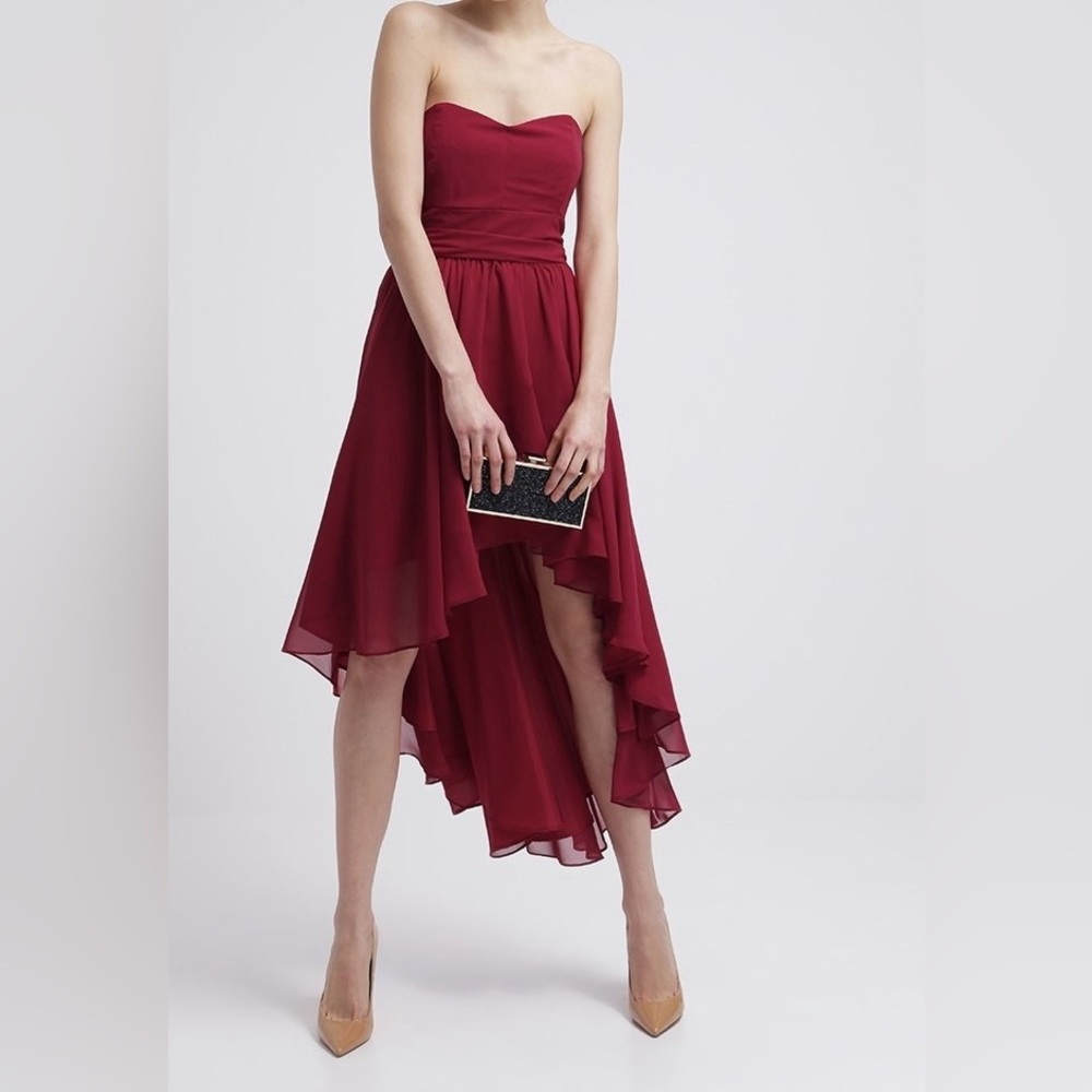 Elegant Swing High-Low Cocktail Dress